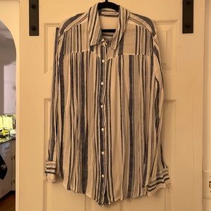Gently used , denim blue and white